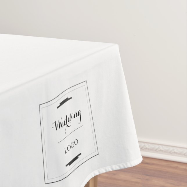 Elegant Personalized Wedding  Custom Modern Gift Tablecloth (In Situ)