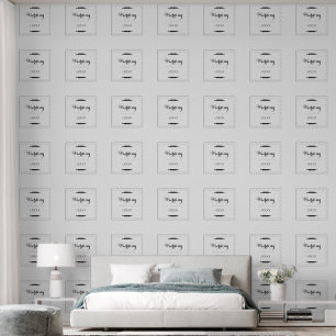 Elegant Personalized Wedding Custom Modern Gift Wallpaper