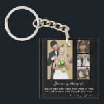 Elegant Personalized Wedding Day Photo Collage  Keychain<br><div class="desc">Elegant Personalized Wedding Day Photo Collage Throw Pillow</div>