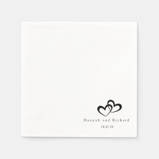 Elegant Personalized Wedding Napkins