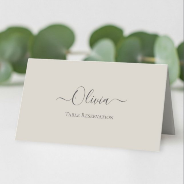 Elegant Personalized Wedding Place Card –  Simple  (Creator Uploaded)