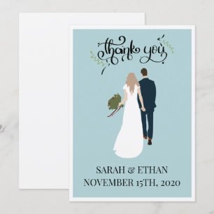 Elegant Personalized Wedding Thank You Cards