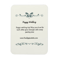 elegant personalized wedding welcom