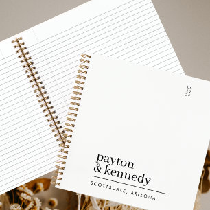 Elegant Personalized With Name Wedding Event Plan Notebook