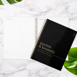 Elegant Personalized With Name Wedding Plan Event Planner<br><div class="desc">Introducing our Elegant Personalized With Name Wedding Plan Event, the epitome of sophistication and organization for your special day. This custom wedding planner is meticulously crafted with a timeless black and gold colour scheme, exuding elegance and luxury that perfectly complements your wedding theme. Designed to simplify your wedding planning journey,...</div>