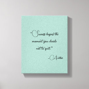 Elegant Personalized Your Favourite Quote Canvas Print