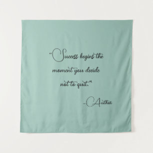 Elegant Personalized Your Favourite Quote Tapestry