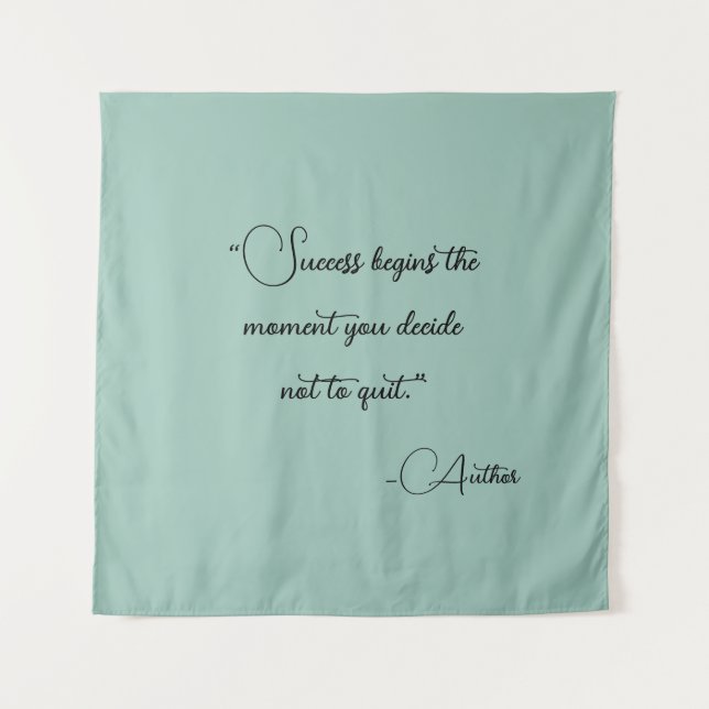 Elegant Personalized Your Favourite Quote   Tapestry (Front)