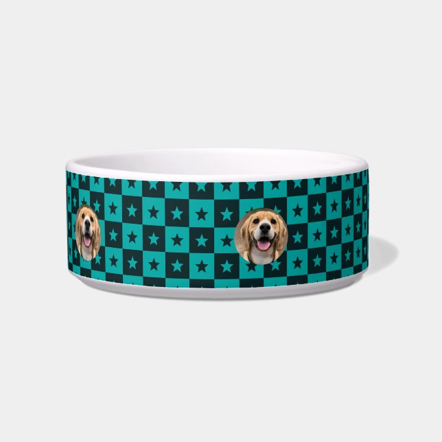 Elegant Pet Accessory Customized Monogrammed Cat Bowl (Right)