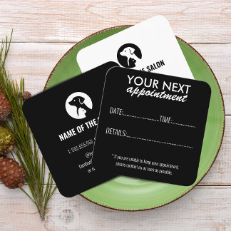 Elegant Pet Care Appointment Card with Logo