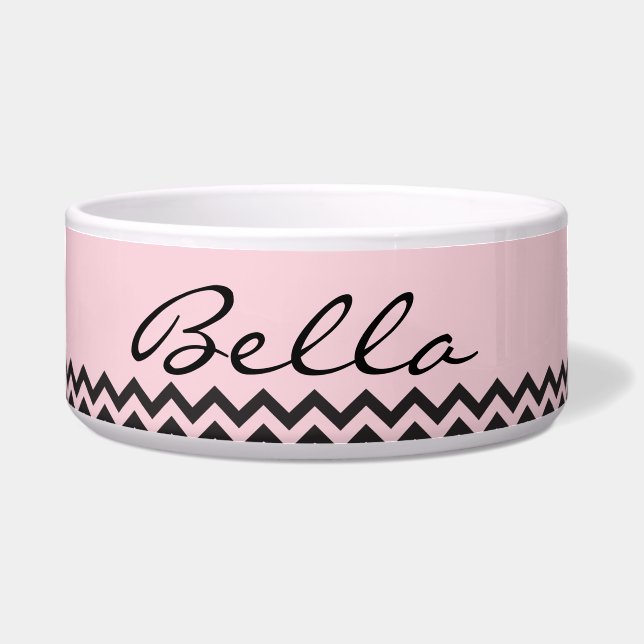 Elegant Pet Dish, Customizable name & Colour (Front)