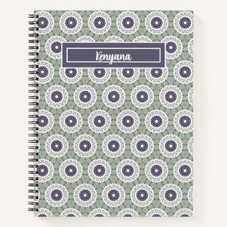 Elegant Petal Pattern: Minimalist Floral Notebook