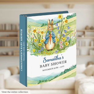 Elegant Peter Rabbit Baby Shower Scrapbook Binder