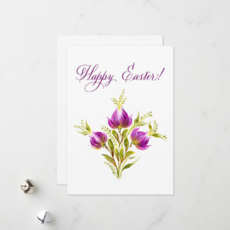 Elegant Petrykivka Easter Card