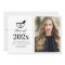 Elegant pharmacy graduation photo announcement