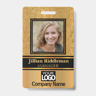 Elegant Photo and Logo Badge