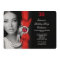 Elegant Photo Birthday Party Deep Red Black
