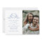 Elegant Photo Blue Monogram Wedding Save The Date