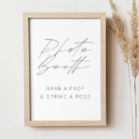 Elegant Photo Booth Sign | Minimalist Wedding