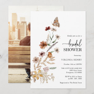 Elegant Photo Bridal Shower Invitation