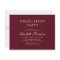 Elegant Photo Burgundy College Graduation Party