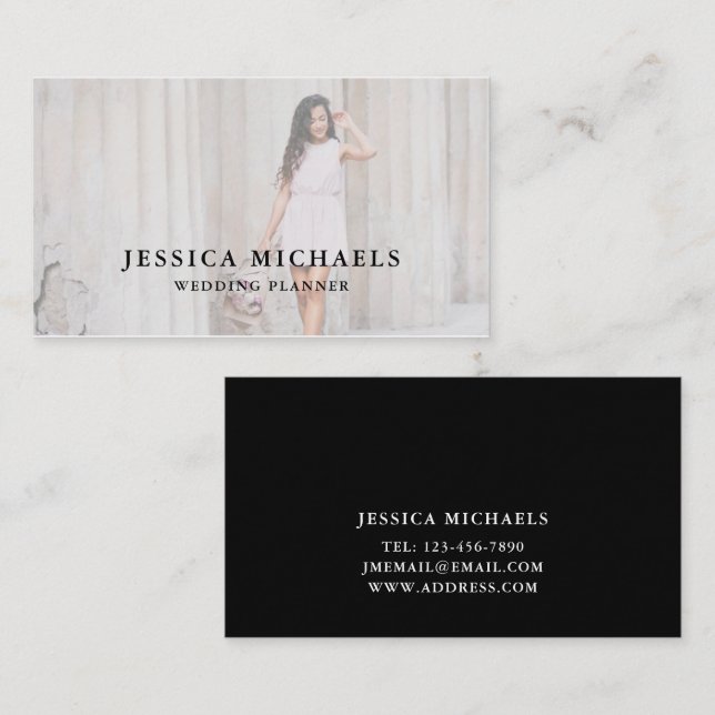 Elegant Photo Business Card (Front/Back)
