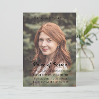 Elegant Photo Celebration of Life Funeral Program