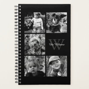Elegant Photo Collage and Monogram Planner