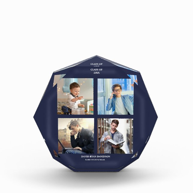 Elegant Photo Collage Graduation Party (Front)