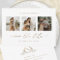 Elegant Photo Collage Minimalist Monogram Wedding