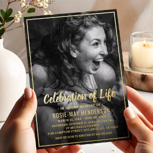 Elegant Photo Funeral Memorial