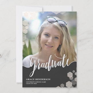 Elegant Photo Graduation Announcement