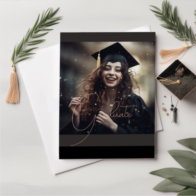 Elegant photo graduation party invitation  (Creator Uploaded)