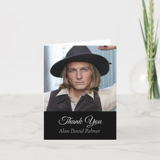 Elegant photo Graduation Thank You Card