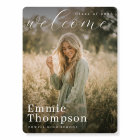 Elegant Photo Graduation Welcome Sign