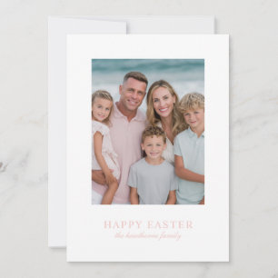 Elegant Photo Happy Easter  Holiday Card
