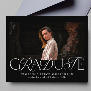 Elegant Photo High School  Cheap Graduation Sheet