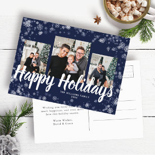Elegant Photo Holiday Postcard