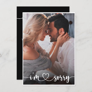 Elegant Photo Memory I’m sorry apology Card