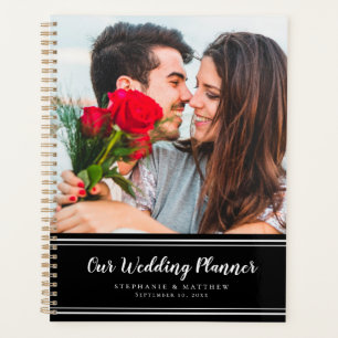 Elegant Photo Modern Black & White Wedding Planner