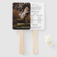 Elegant Photo Modern Wedding Program
