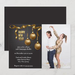 Elegant Photo New Years Eve Party Invitation