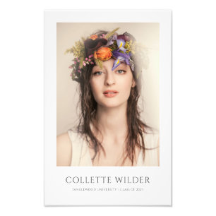 Elegant Photo Portrait Graduation 2023 Print