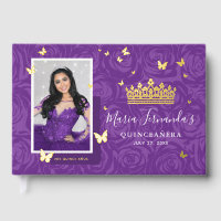 Elegant Photo Purple Quinceanera Real Gold