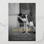Elegant Photo Simple Modern Wedding Save the Date<br><div class="desc">Classic style wedding save the date featuring a simple yet elegant design with your event details in traditional serif and script fonts over your favourite photo.</div>
