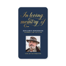 Elegant Photo Sympathy Funeral Prayer 