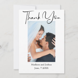 Elegant Photo Thank You Card