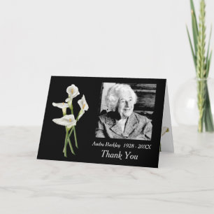 Elegant Photo Thank You for Your Sympathy