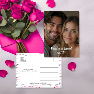 Elegant Photo Valentine's greetings Holiday Postcard