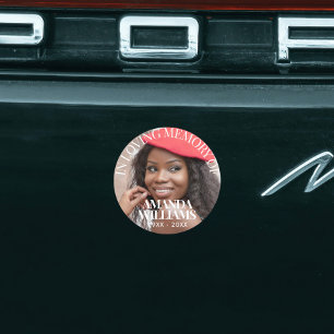 Elegant Photo Waterproof Funeral Favour Stickers